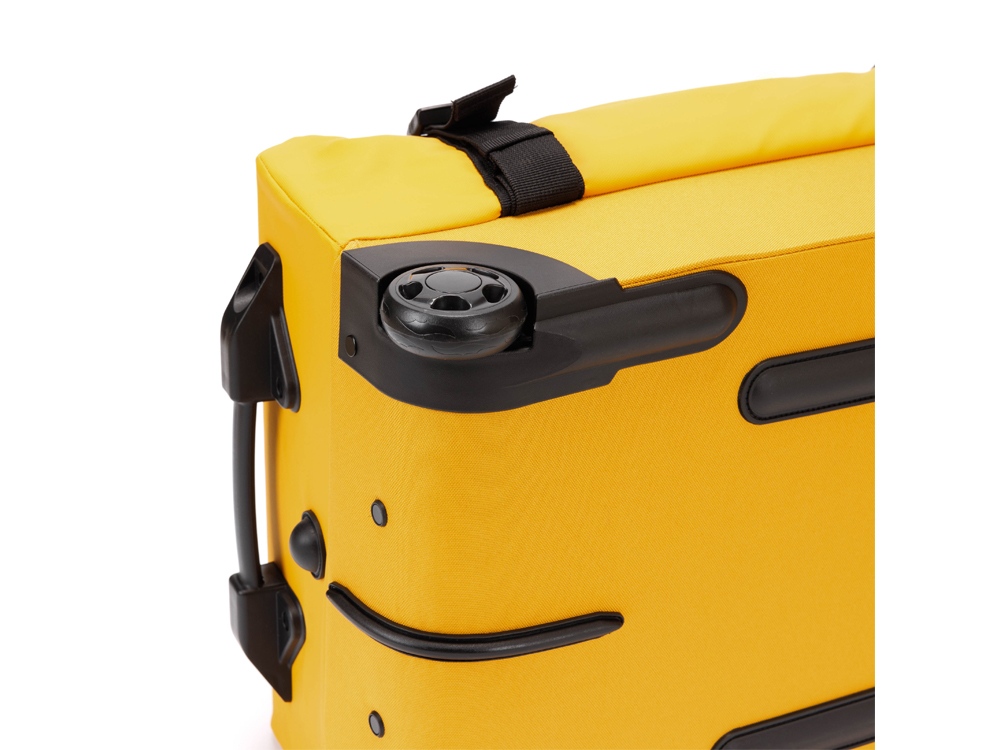 Сумка на колесах TORBER РИТМ, желтый, полиэстер 900D с PU покрытием, 60 х 38 х 25,5 см, 57 л