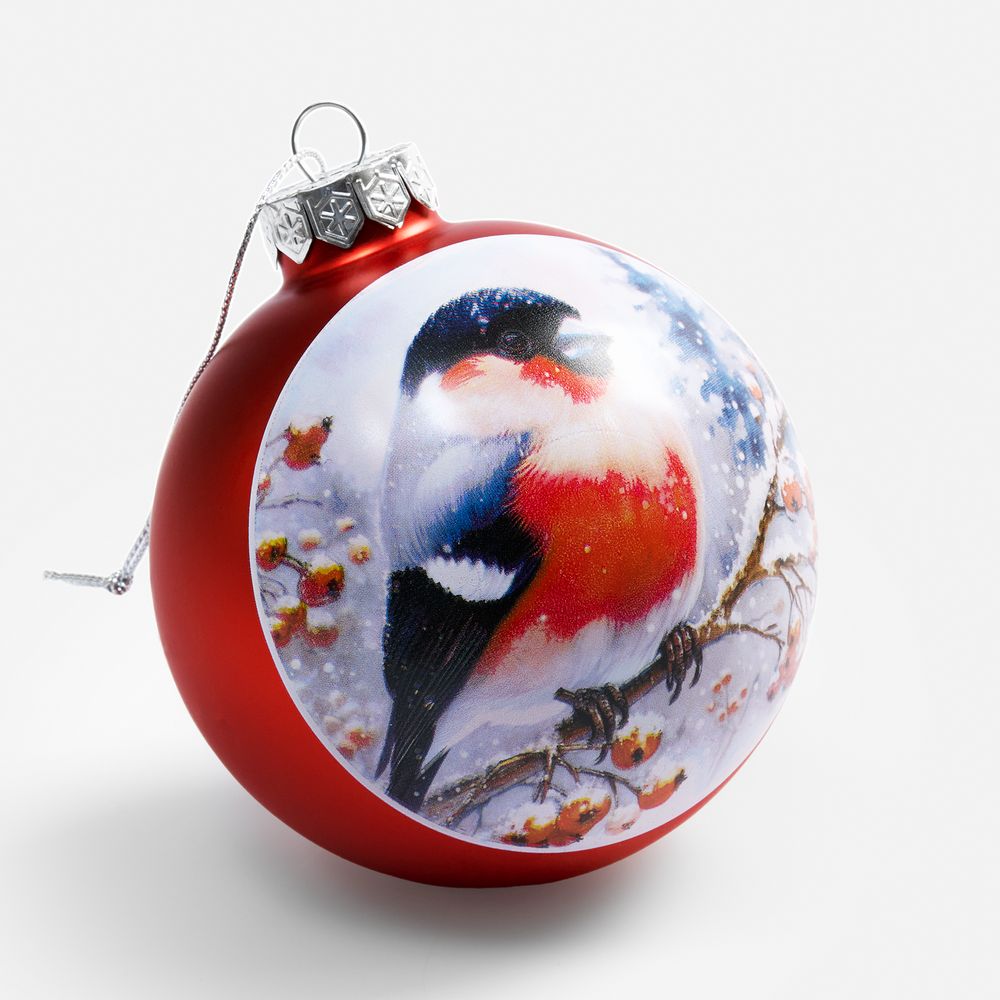 Елочный шар Finery Matt, 8 см