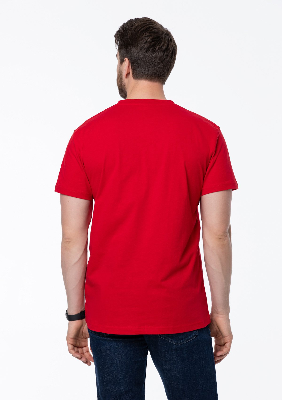 Футболка унисекс хлопок 150, 52, Красный,  (14)  (52/XL)