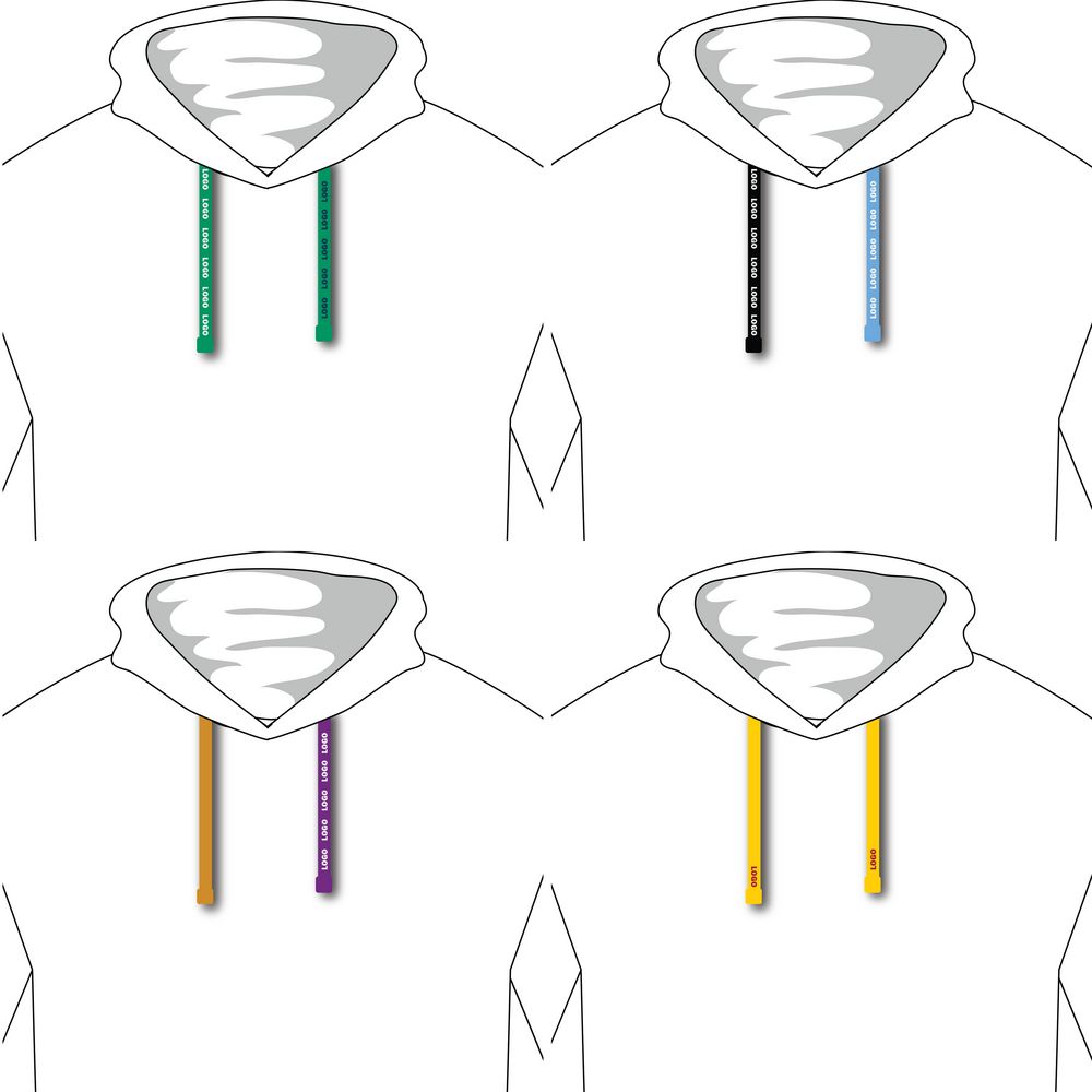 Вязаный шнурок в капюшон на заказ Tape с логотипом  | Print Logo