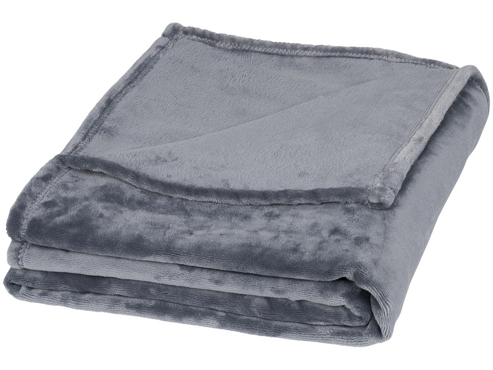 Ультра-плюшевый плед Mollis с логотипом Field&CO | Print Logo