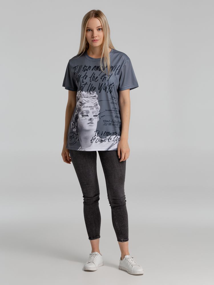 Футболка Run Away — пример нанесения логотипа (Соль) | Print Logo