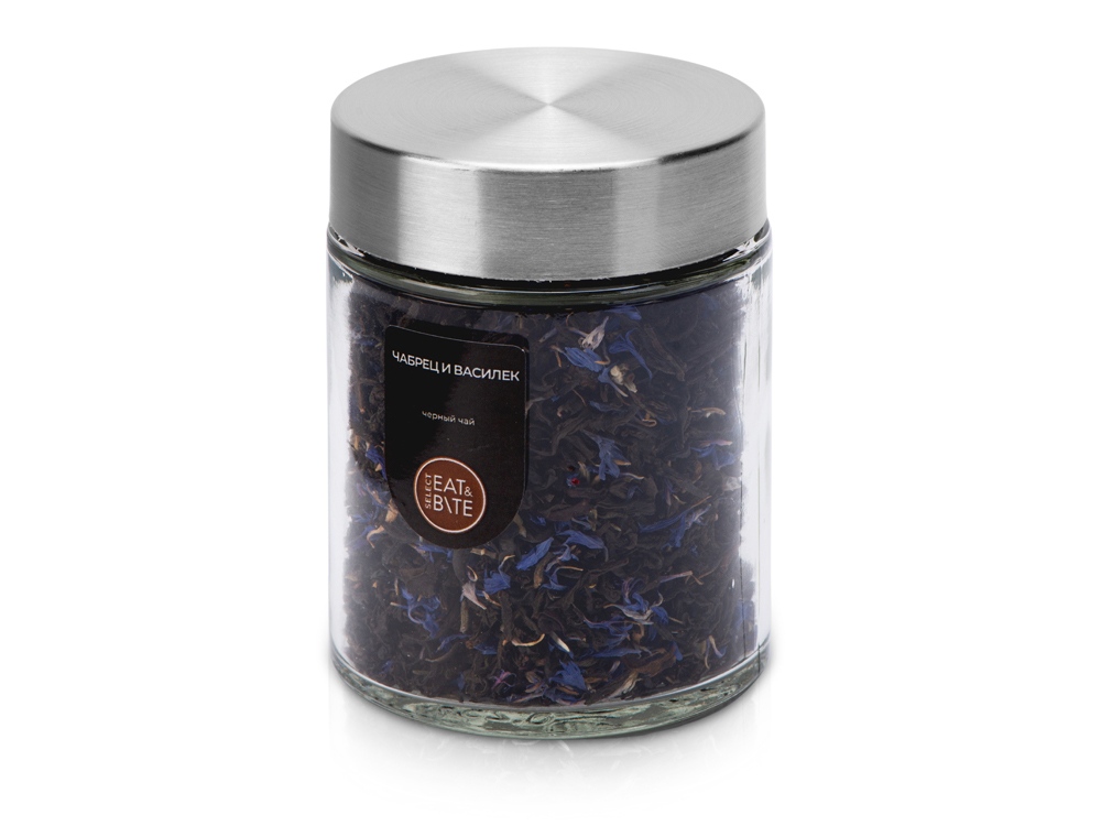 Чай черный с чабрецом и лепестками василька, серия Essence с логотипом Eat&Bite Select | Print Logo