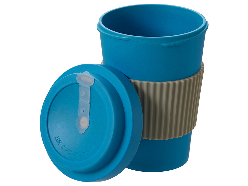 Термокружка Muffin из натуральных волокон, голубой