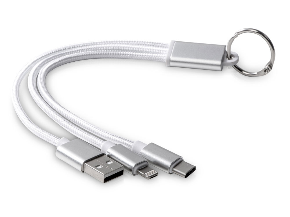 Кабель для зарядки 3-в-1 Tres с логотипом  | Print Logo