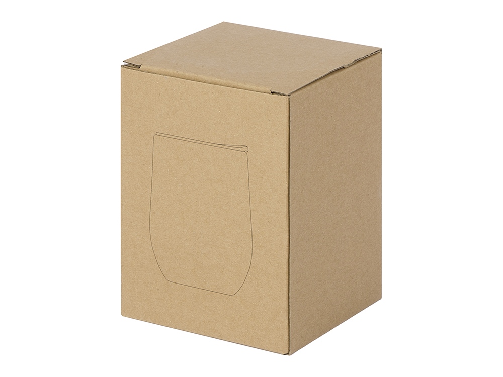 Вакуумная термокружка Sense, непротекаемая крышка, крафтовая упаковка, темно-синий (Р)