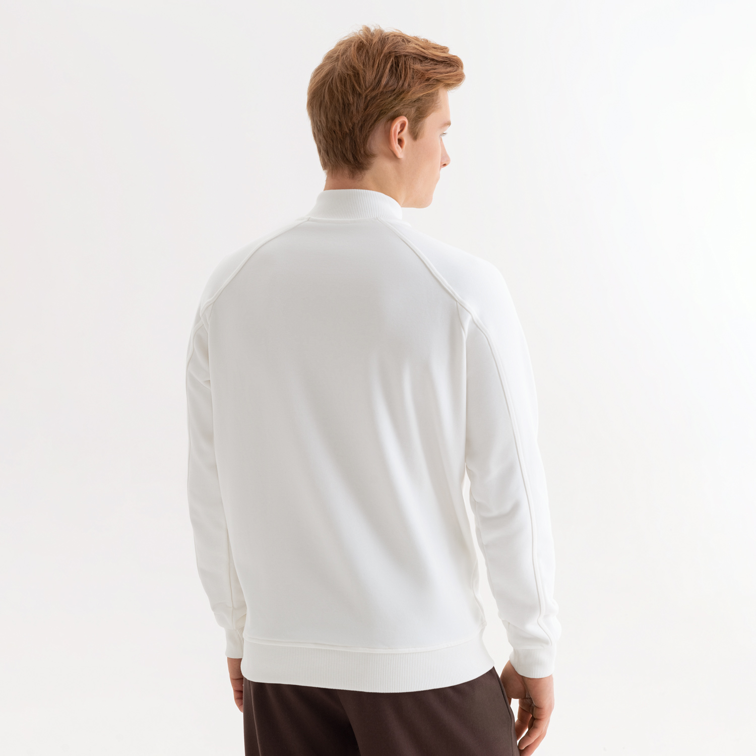 Толстовка на молнии, унисекс Торрес (Torres) белая, размер L