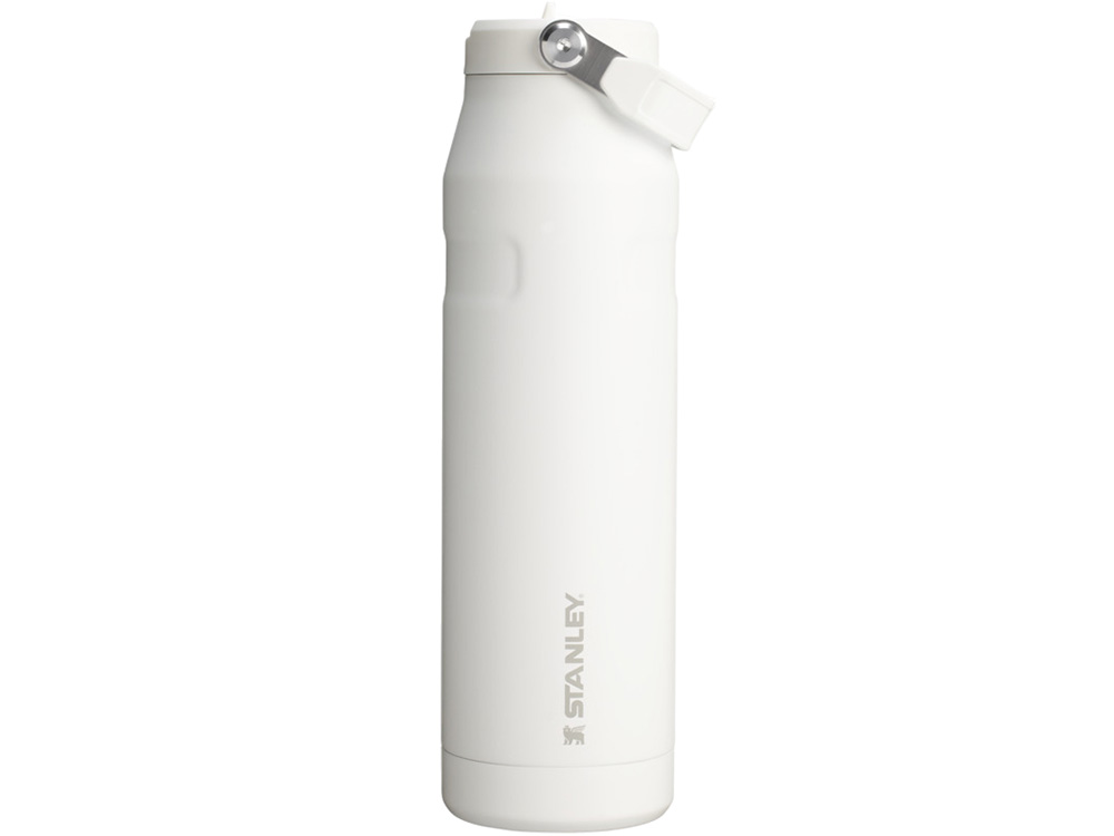 Бутылка для воды объемом 1,06 литра с откидной трубочкой Stanley IceFlow™ 2.0 - Frosted white