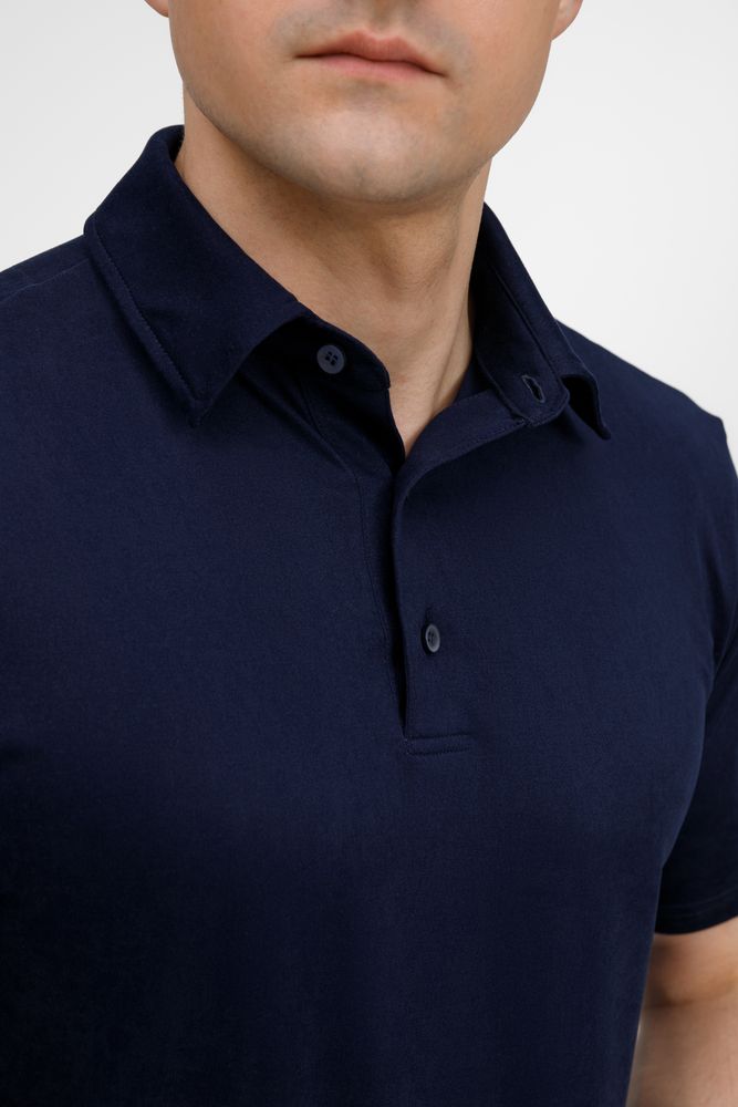 Рубашка поло унисекс Senti, темно-синяя, размер 4XL