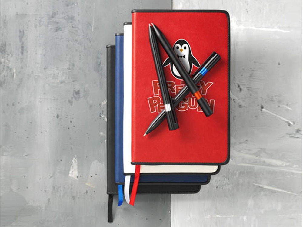 Блокнот Lincoln из ПУ, белый