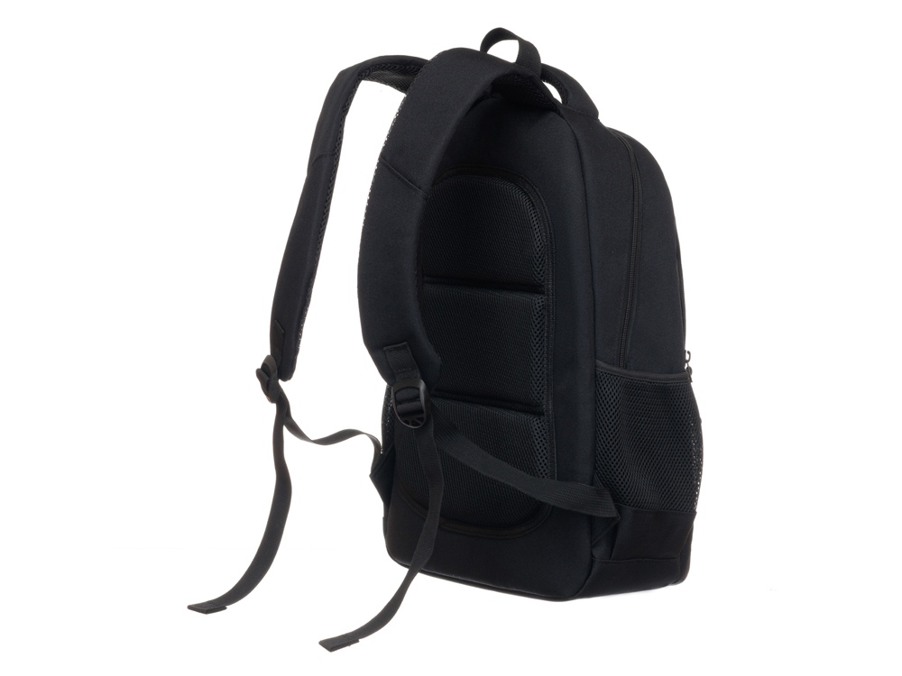 Рюкзак TORBER КЛАСС, черный, полиэстер 900D, 45 x 30 x 18 см + Мешок для сменной обуви в подарок!