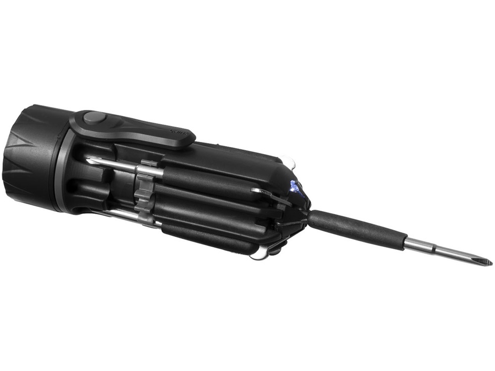 Фонарик с отвертками Spidey 8 в 1, черный