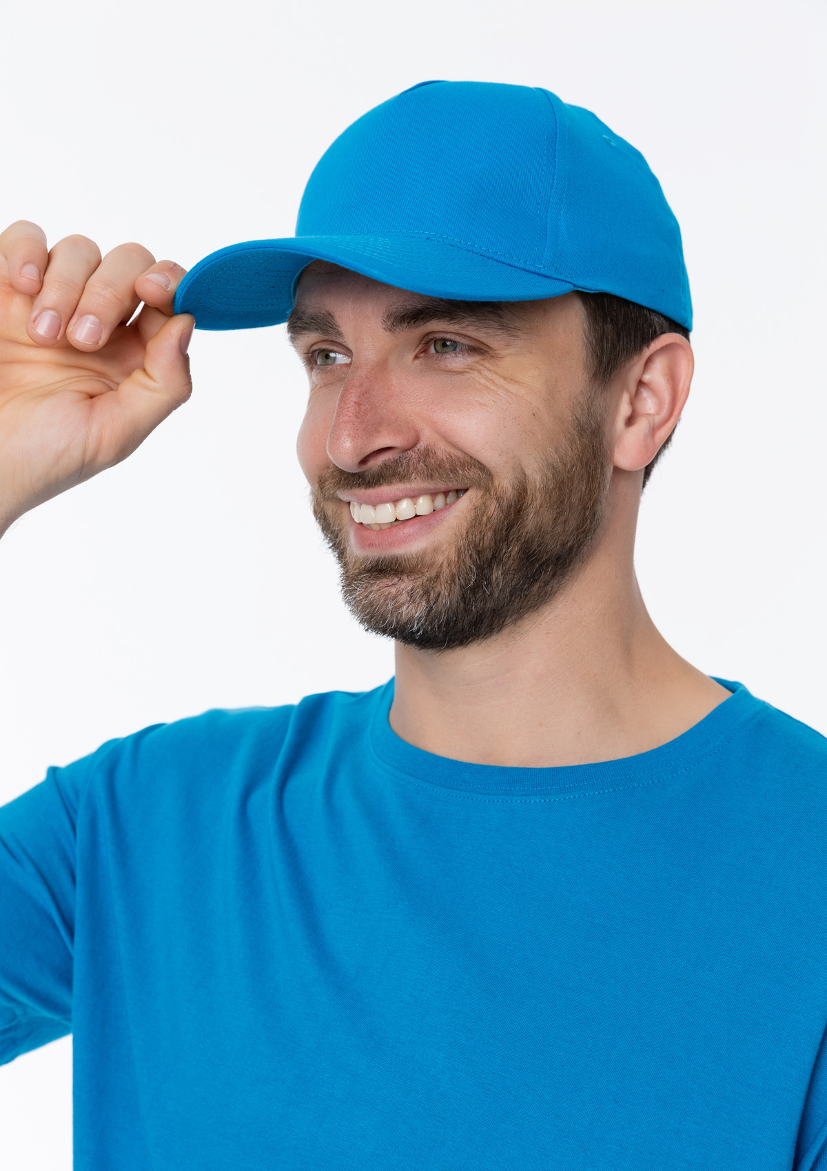 Футболка унисекс без бокового шва STAN хлопок 160, 02, Лазурный,  (40/1)  (48/M)