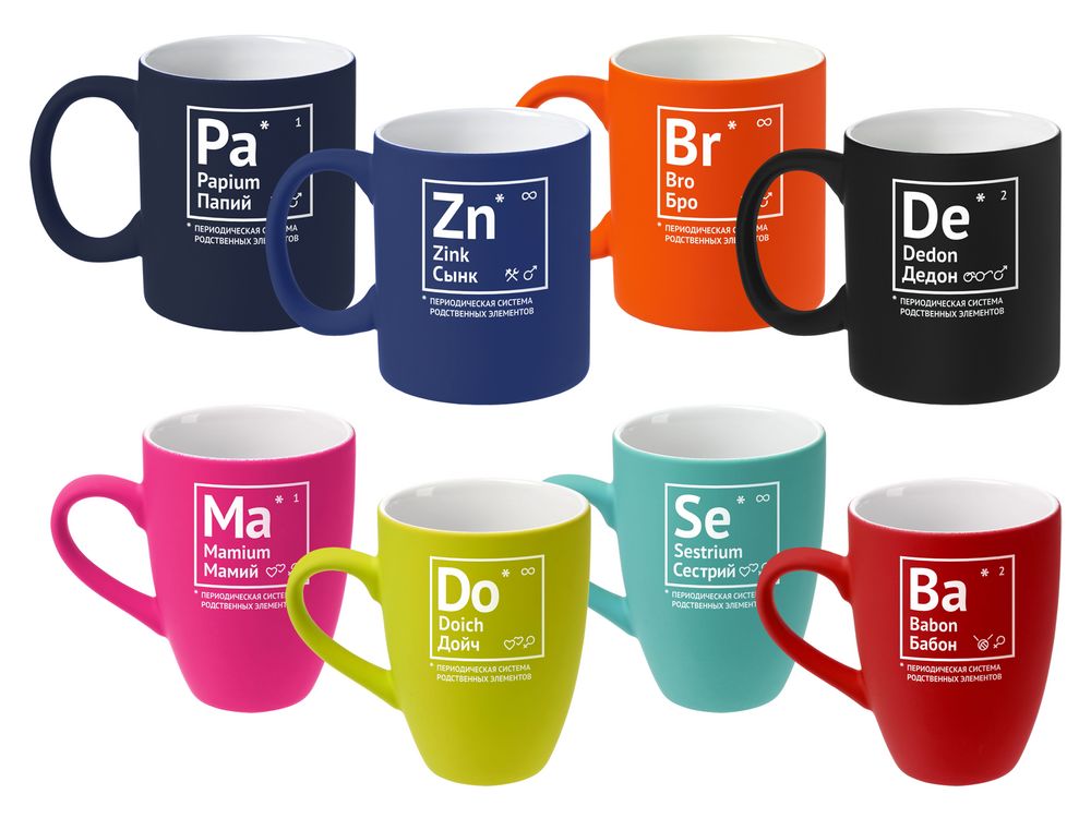 Кружка «Подружакий» с покрытием софт-тач — пример нанесения логотипа (Соль) | Print Logo