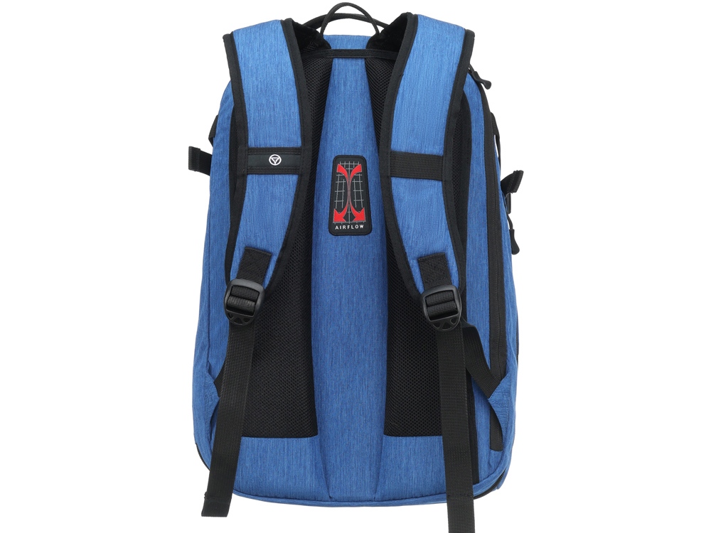 Рюкзак TORBER РИТМ с отделением для ноутбука 15'', синий, полиэстер, 31 x 20 x 47 см, 29 л