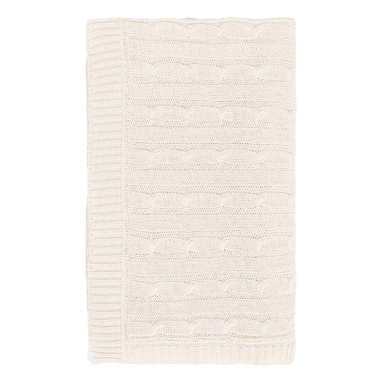 Плед Fado вязаный, бежевый (без подарочной коробки)