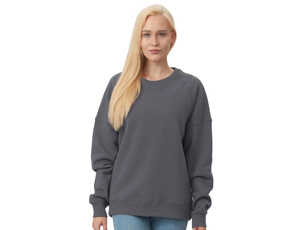 Свитшот оверсайз Paris, унисекс, темно-серый