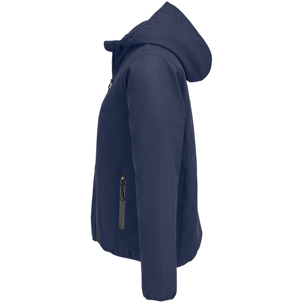 Куртка софтшелл с капюшоном женская Falcon Women, синяя, размер XXL