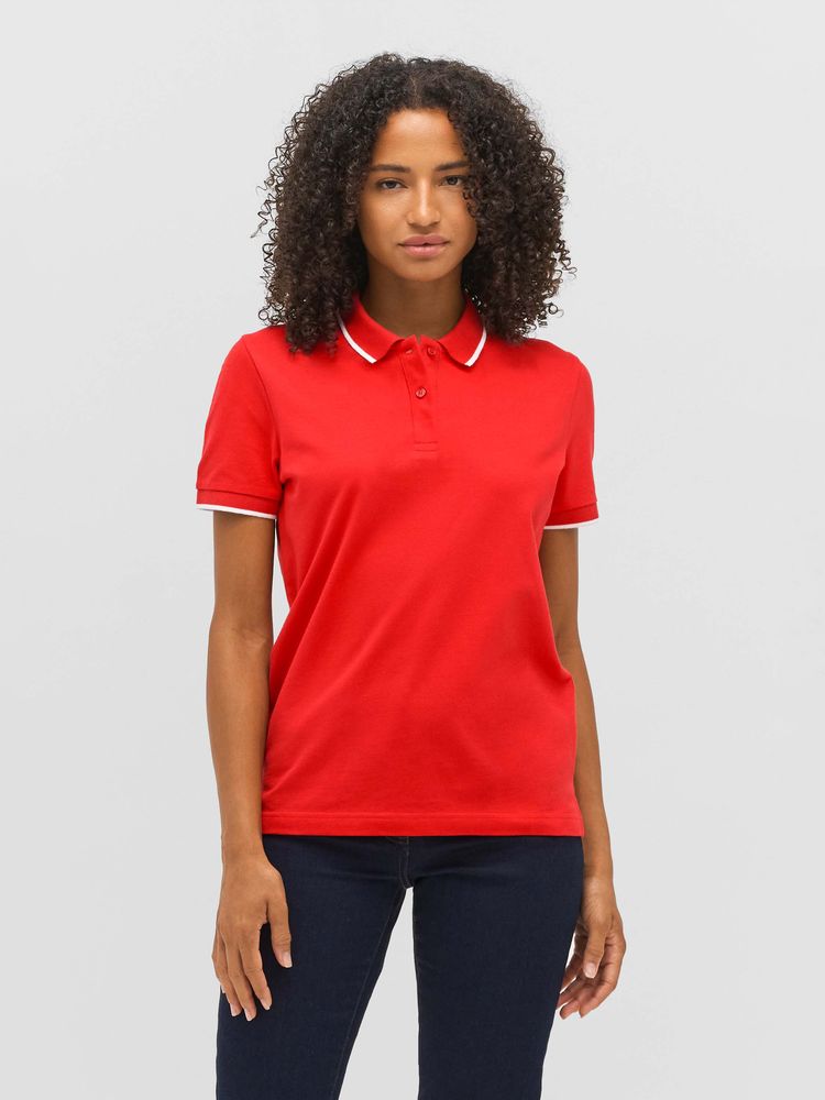 Рубашка поло унисекс Palermo, белая с темно-синим, размер 3XL