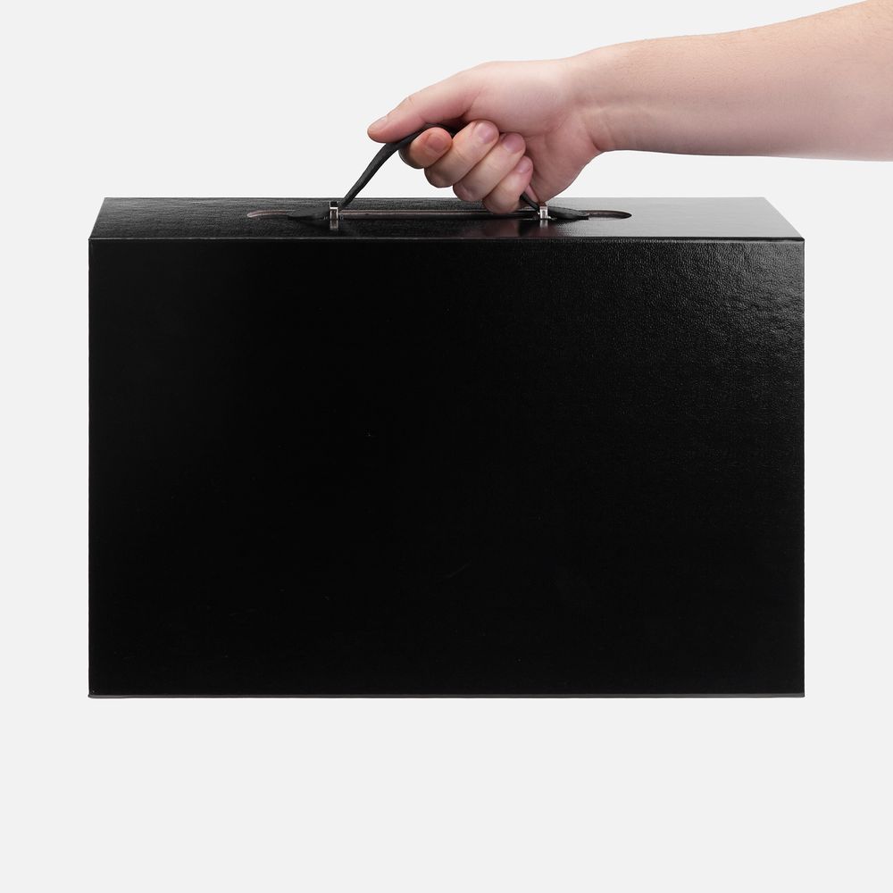 Коробка складная Holdfold, L — пример нанесения логотипа () | Print Logo