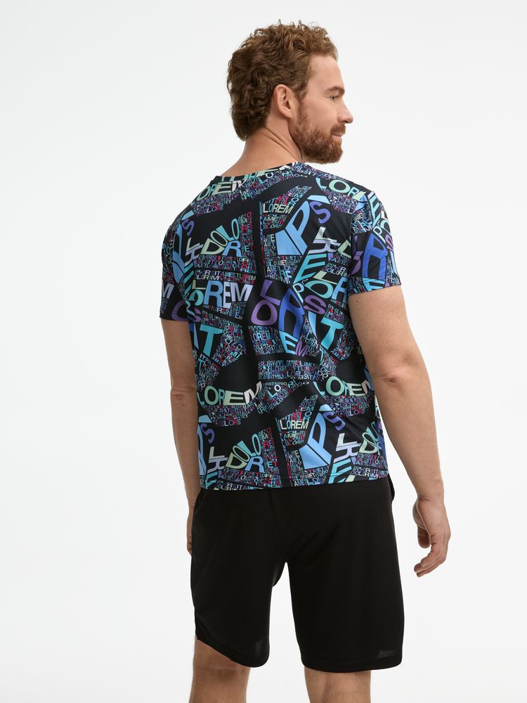 Футболка унисекс Senti с полной запечаткой на заказ, размер 4XL