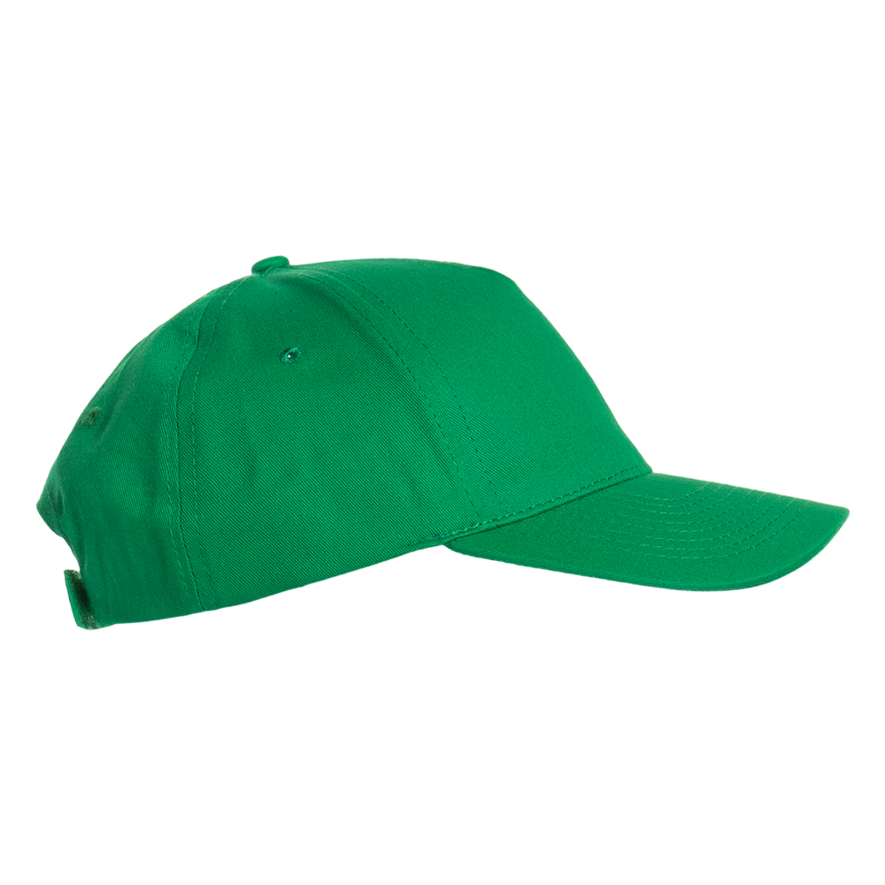 Бейсболка STAN 5 клиньев хлопок 150, 10L, Зелёный,  (30/1)  (56-58/ONE SIZE)