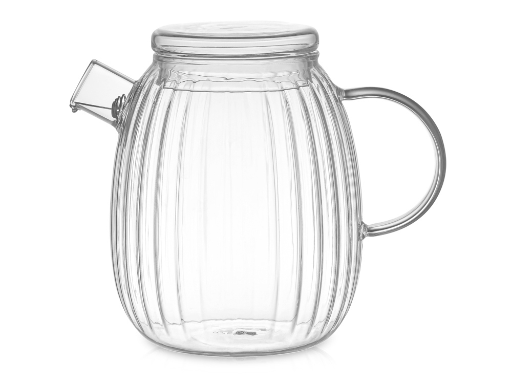 Стеклянный заварочный чайник с гранями Prism с логотипом Eat&Bite Select | Print Logo