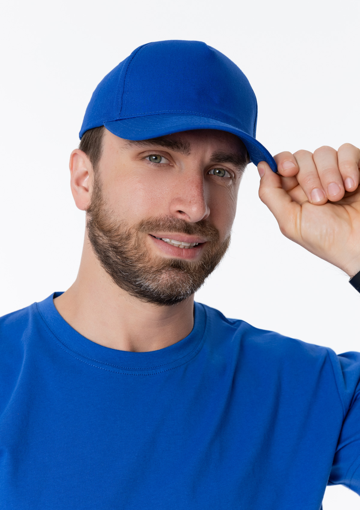 Бейсболка STAN 5 клиньев хлопок 150, 10L, Синий,  (16/1)  (56-58/ONE SIZE)