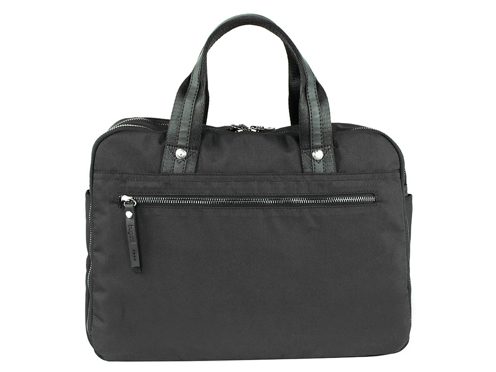 Сумка-портфель BUGATTI ВНЕ ВРЕМЕНИ ДЛЯ МУЖЧИН | CONTRATEMPO MEN, чёрная, нейлон, 38х10х28 см, 9 л