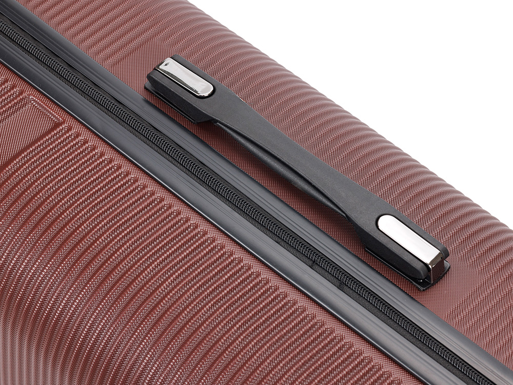 Чемодан TORBER ОНЕГА, бордовый, ABS-пластик, 79,5 х 51 х 29 см, 103 л