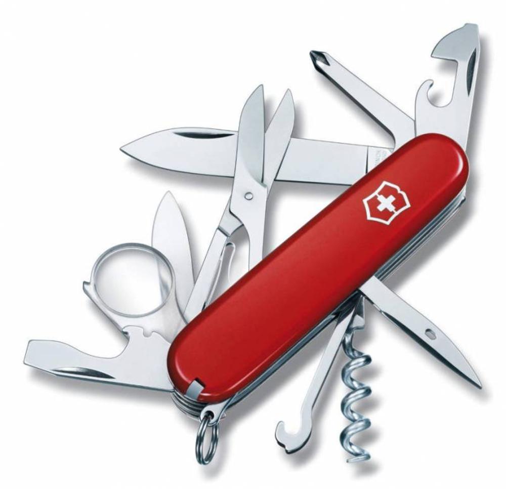 Офицерский нож Explorer 91 — пример нанесения логотипа (VICTORINOX) | Print Logo