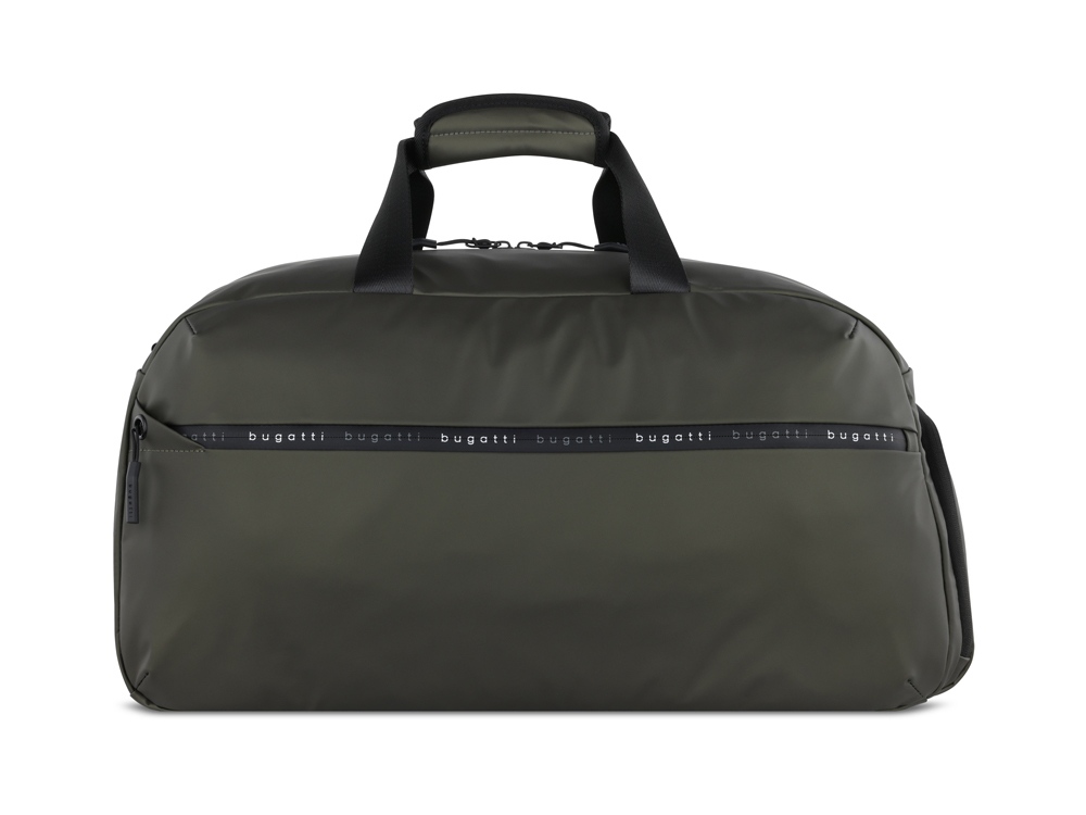 Сумка спортивная BUGATTI БЛАНК | BLANC, оливковая, тарпаулин/полиэстер, 52х26х27,5 см