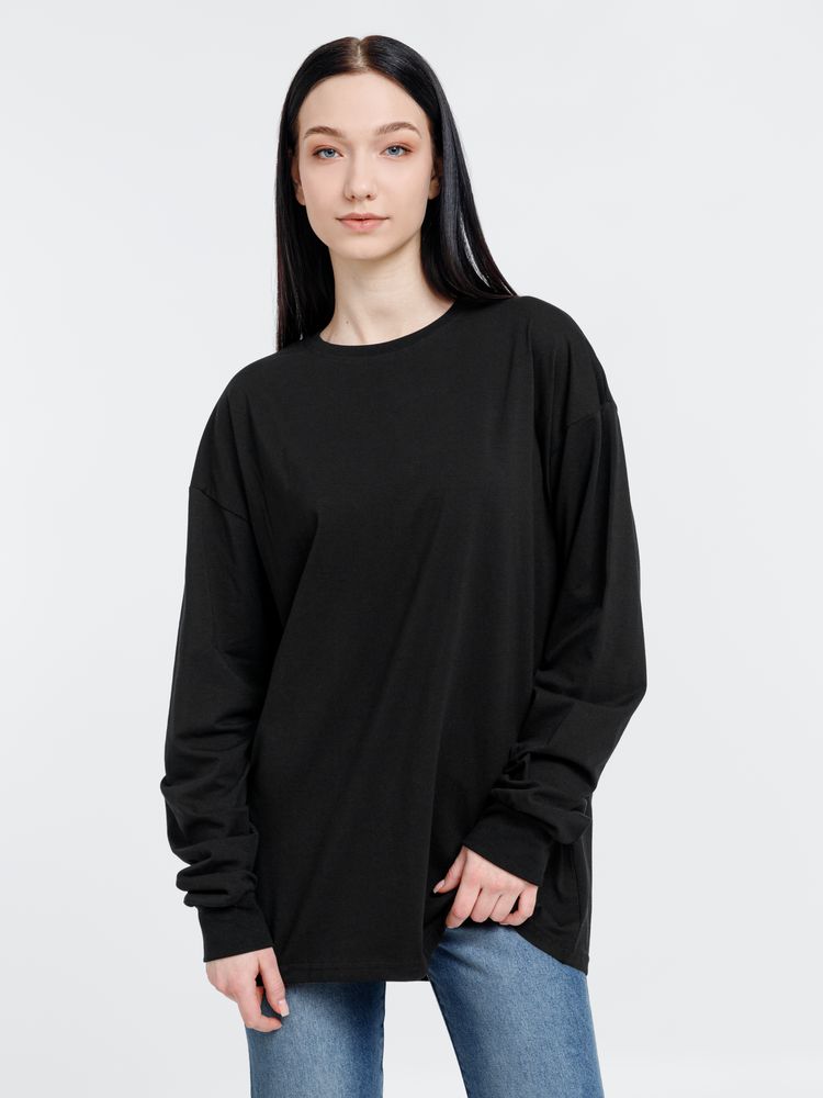 Футболка оверсайз унисекс City Sapiens, черная, размер M