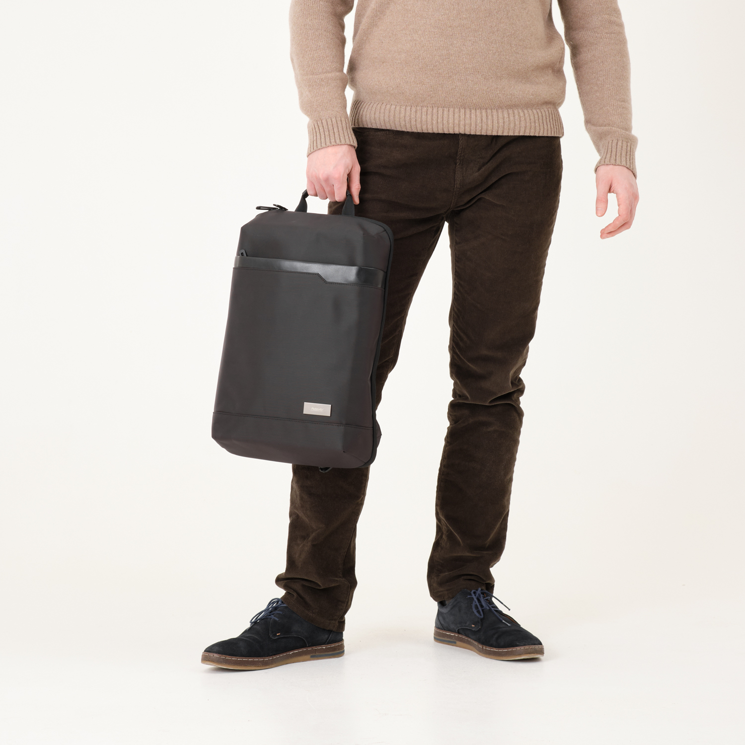 Бизнес рюкзак Brams, черный фото на сайте Print Logo.