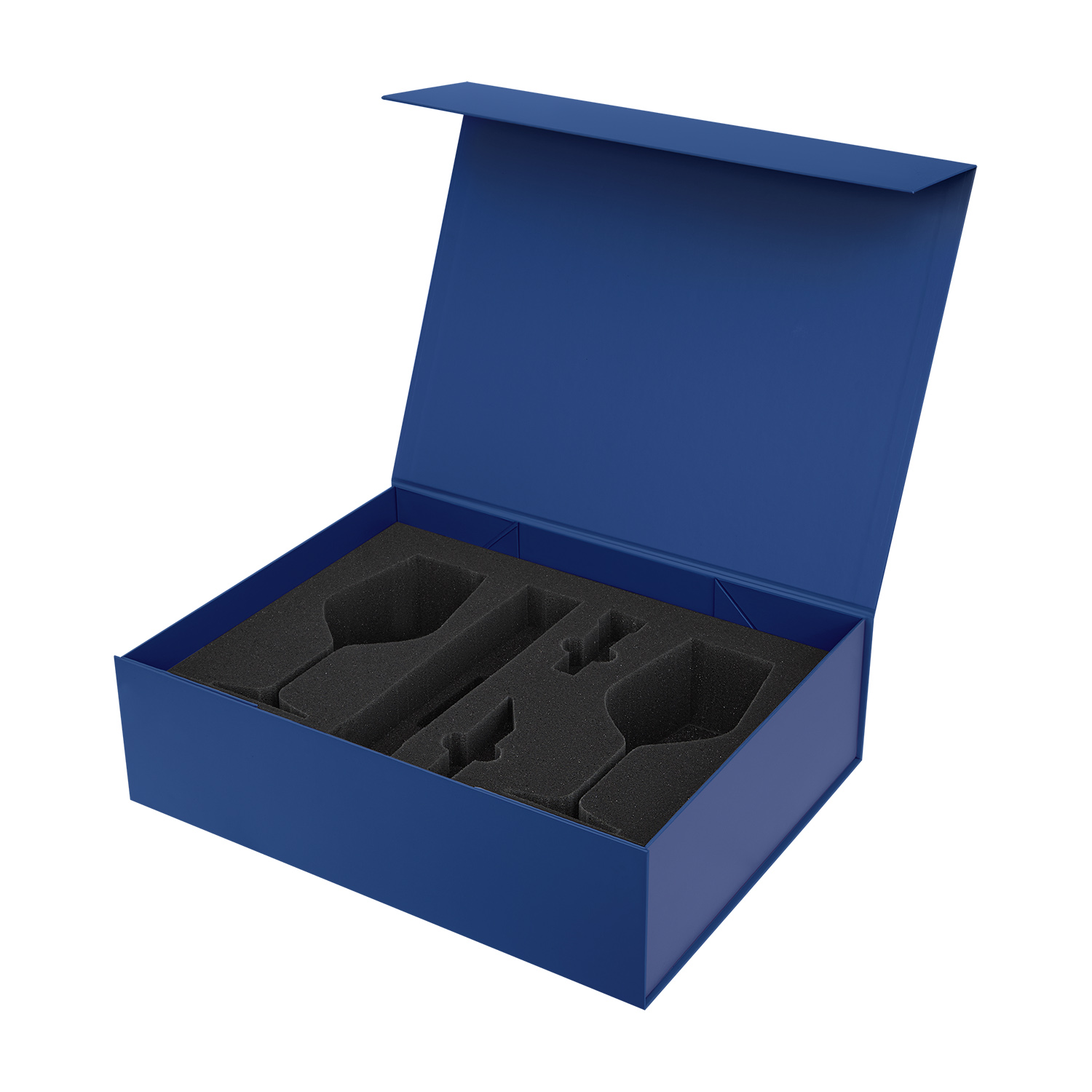 Ложемент под 2 бокала для вина + набор для вина Сакраменто (Sacramento) в большую коробку-трансформер (арт. 695722) — пример нанесения логотипа (Portobello подарочная упаковка) | Print Logo