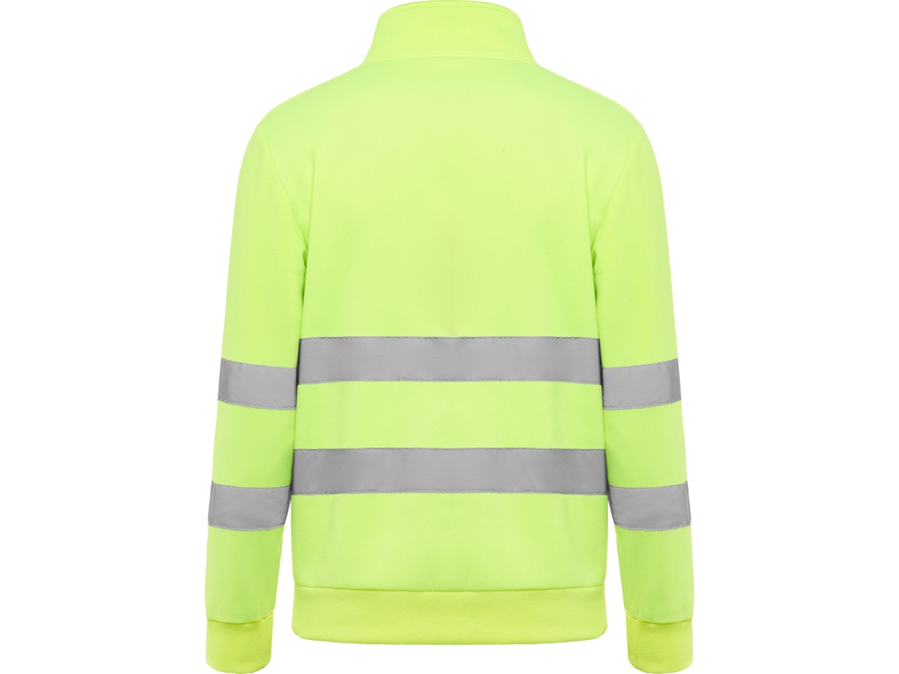 Свитшот ворот на молнии Spica, неоновый желтый