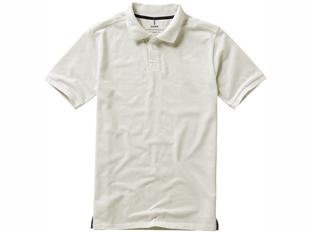 Calgary мужская футболка-поло с коротким рукавом, св. серый