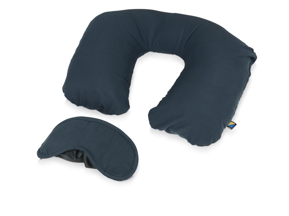 Набор дорожный Sleep Set с логотипом Travel Blue | Print Logo