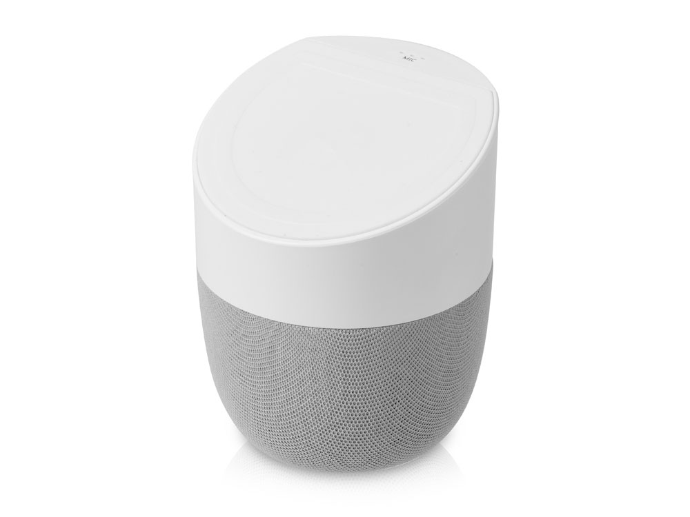 Портативная колонка TWS с беспроводной зарядкой Shuttle, 5 Вт с логотипом Evolt | Print Logo