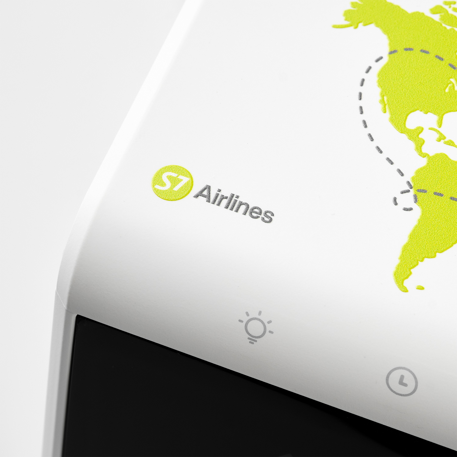 Зарядная станция с часами 15W Флейм (Flame), белая