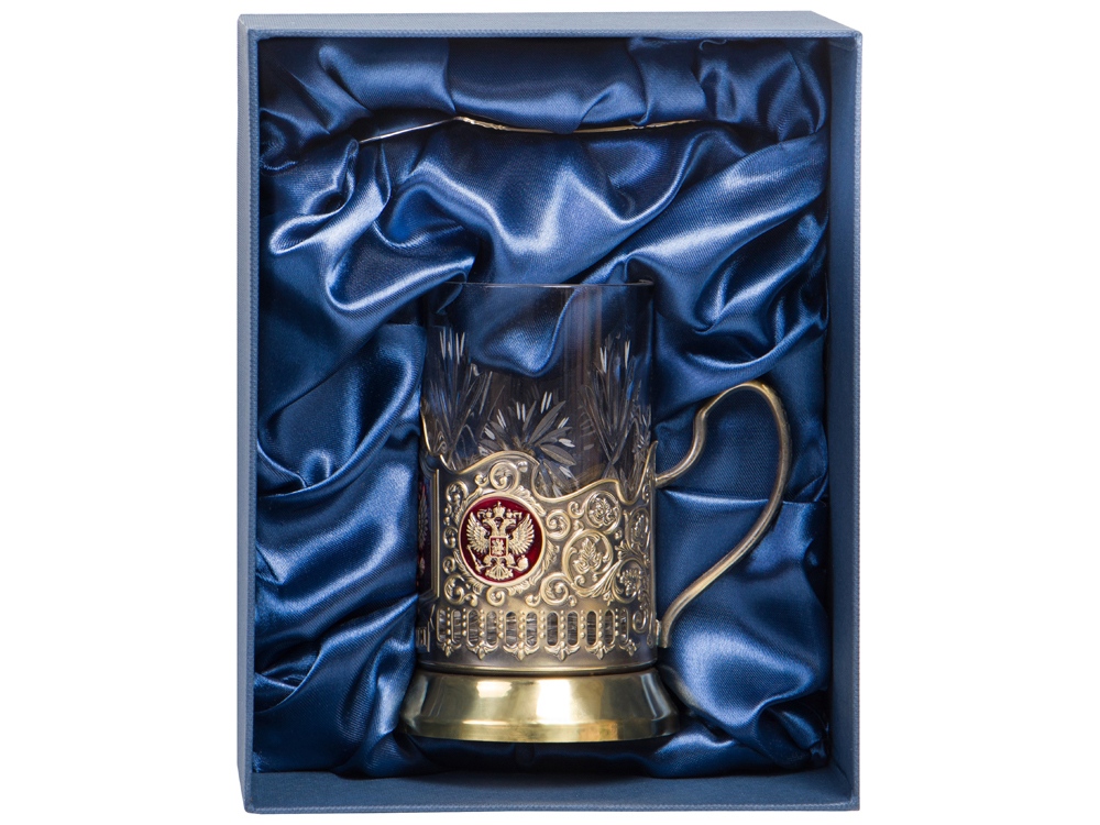 Подстаканник с хрустальным стаканом