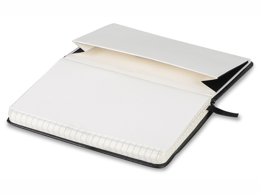 Блокнот А6 Label черный/оранжевый. Lettertone