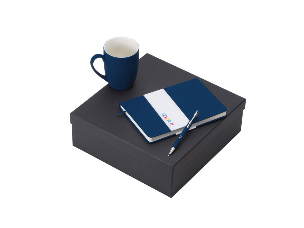 Подарочный набор COLOR IT с блокнотом, металлической ручкой и кружкой с логотипом  | Print Logo