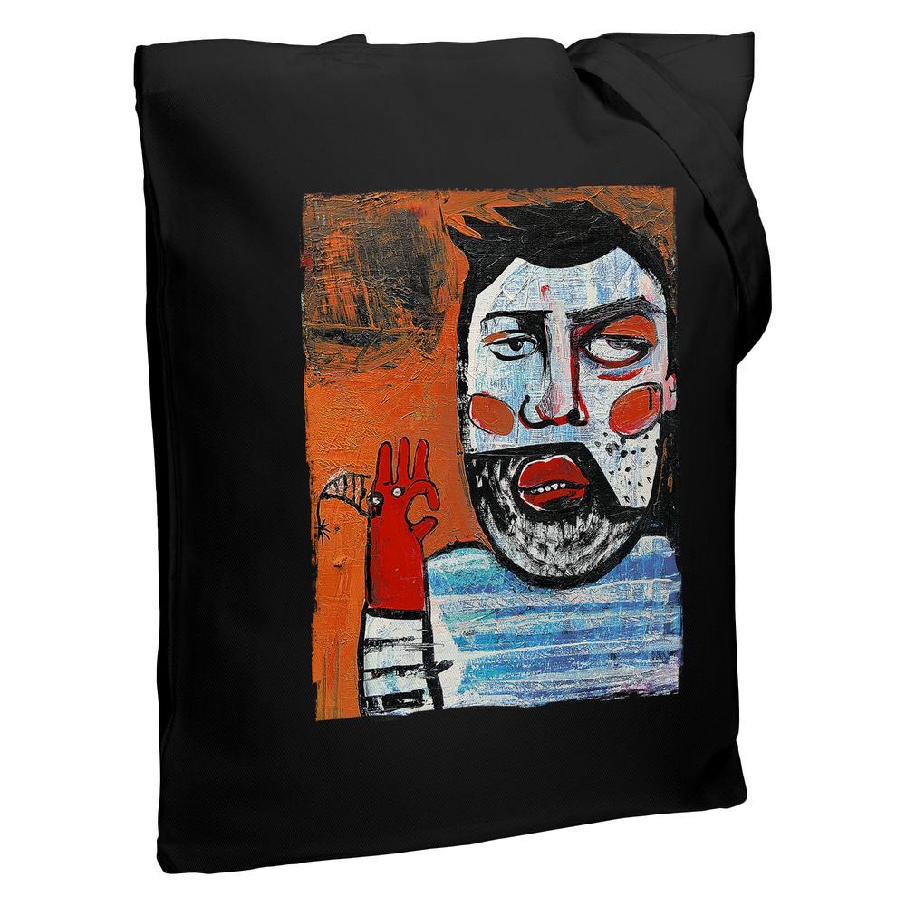 Холщовая сумка «У матросов нет вопросов» — пример нанесения логотипа (Соль) | Print Logo