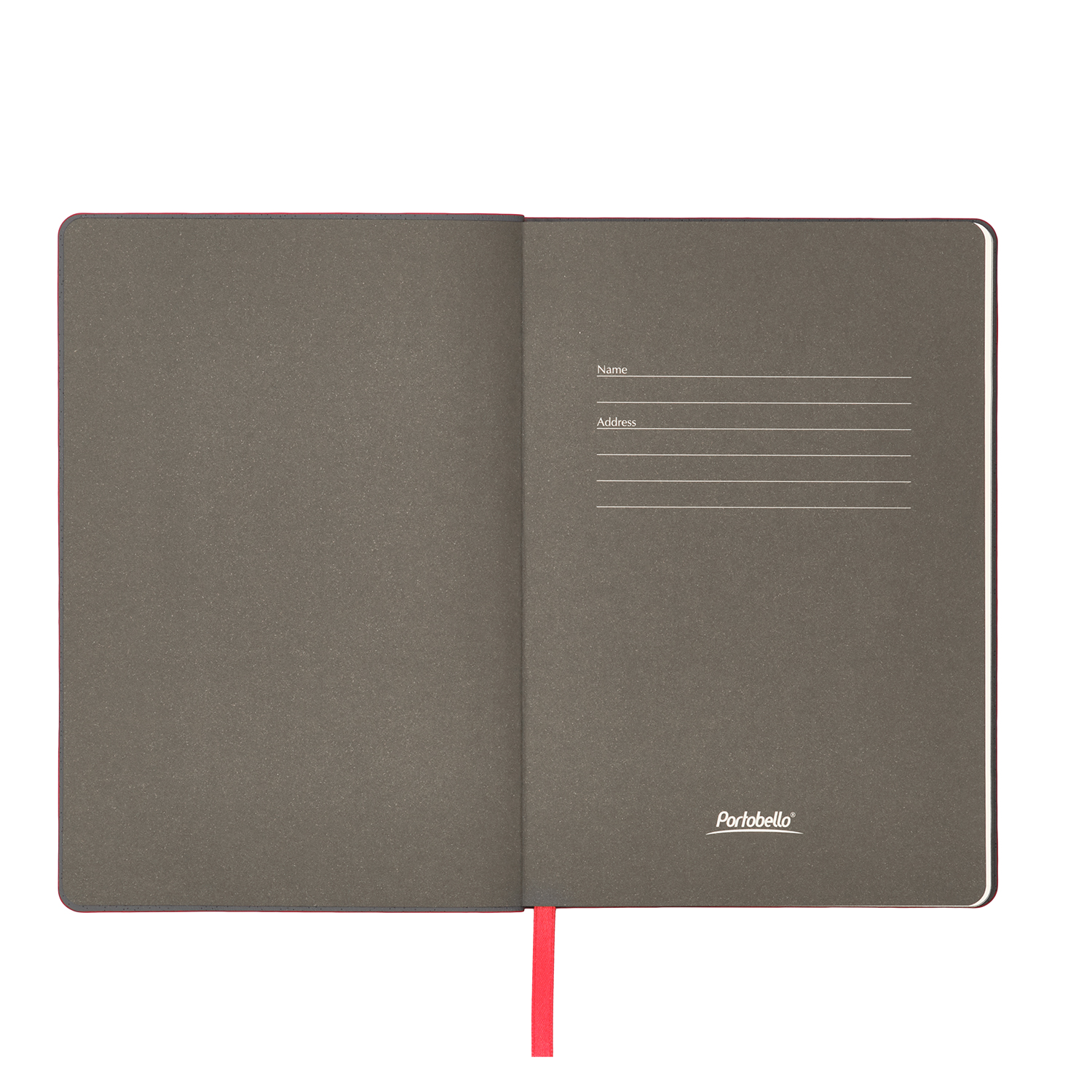 Ежедневник Латте софт-тач (Latte soft touch) недатированный, серый/красный фото на сайте Print Logo.