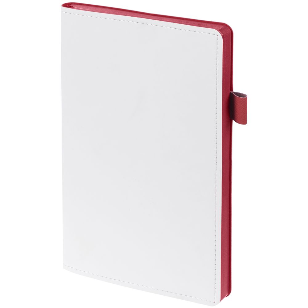 Ежедневник White Shall, недатированный с логотипом Контекст | Print Logo