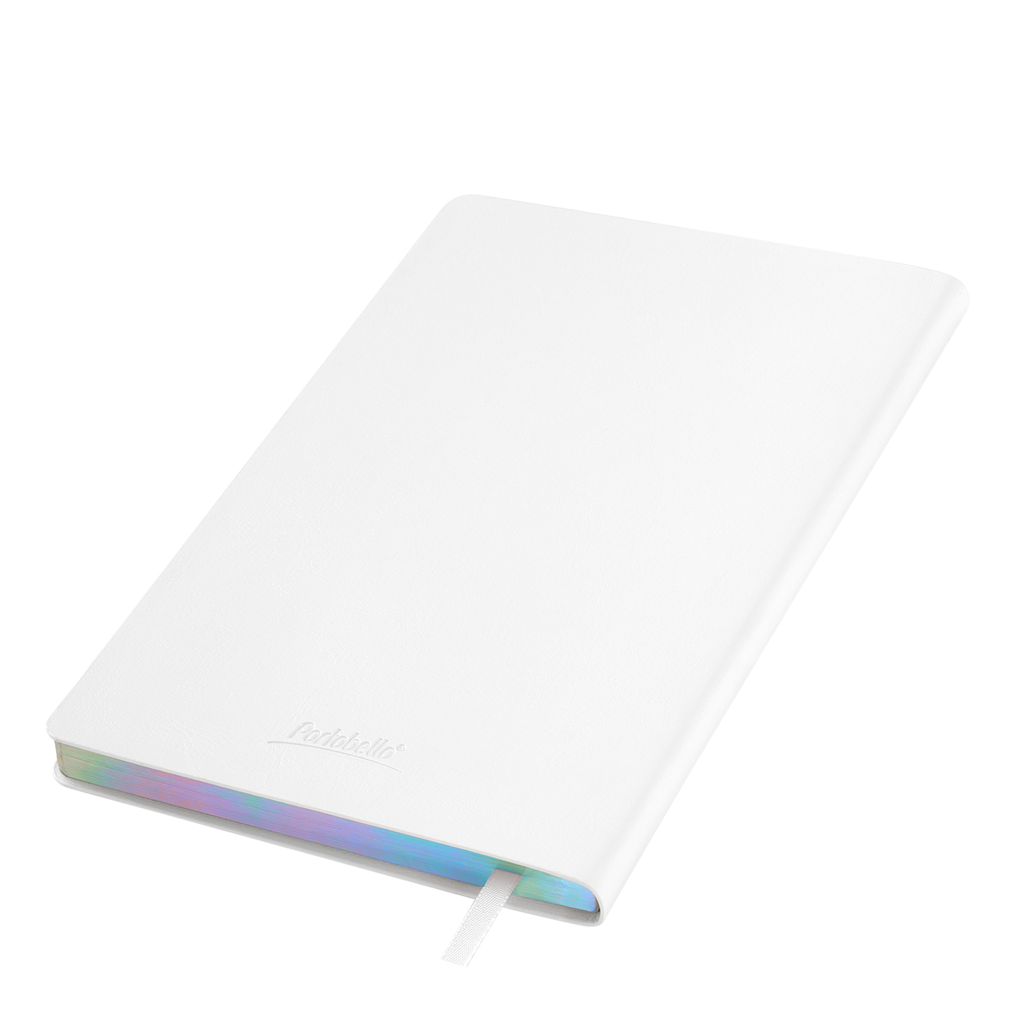 Ежедневник Гэлакси (Galaxy) недатированный, гибкая обложка, срез голограф. фольга, белый