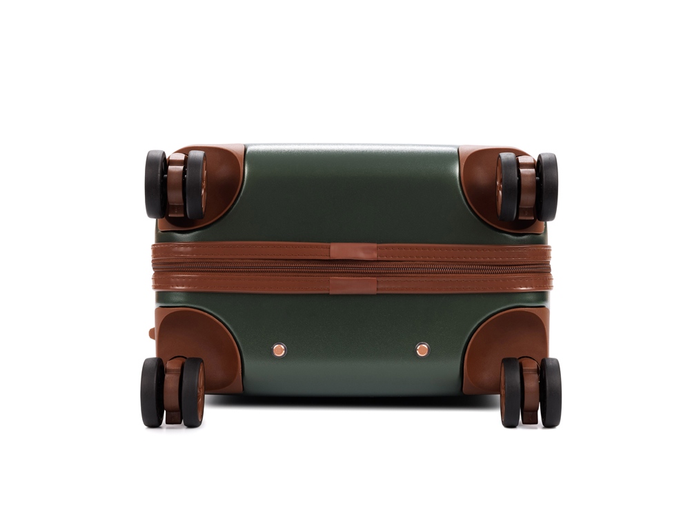 Чемодан для ручной клади BUGATTI АМЕЛИЯ | AMELIA, зеленый, поликарбонат / АБС-пластик, 32х22х53 см, 30 л