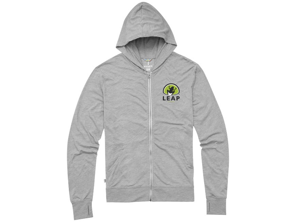 Толстовка Garner мужская с капюшоном, серый меланж