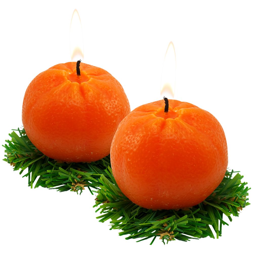 Свеча «Мандарин» фото на сайте Print Logo.